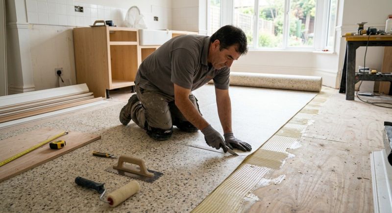 Linoleum Floor Installation in Argyle, TX