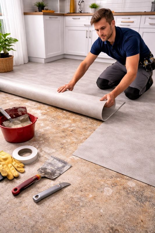 Linoleum Floor Installation in Bedford, TX