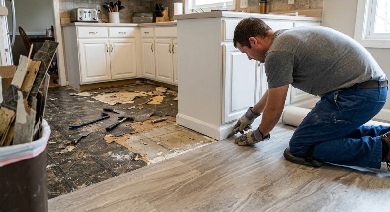 Linoleum Floor Installation in Krum, TX
