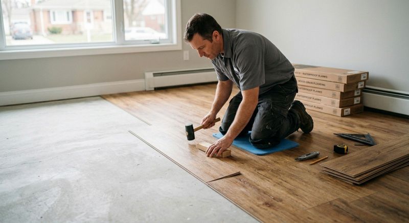 Linoleum Flooring Replacement in Southlake, TX